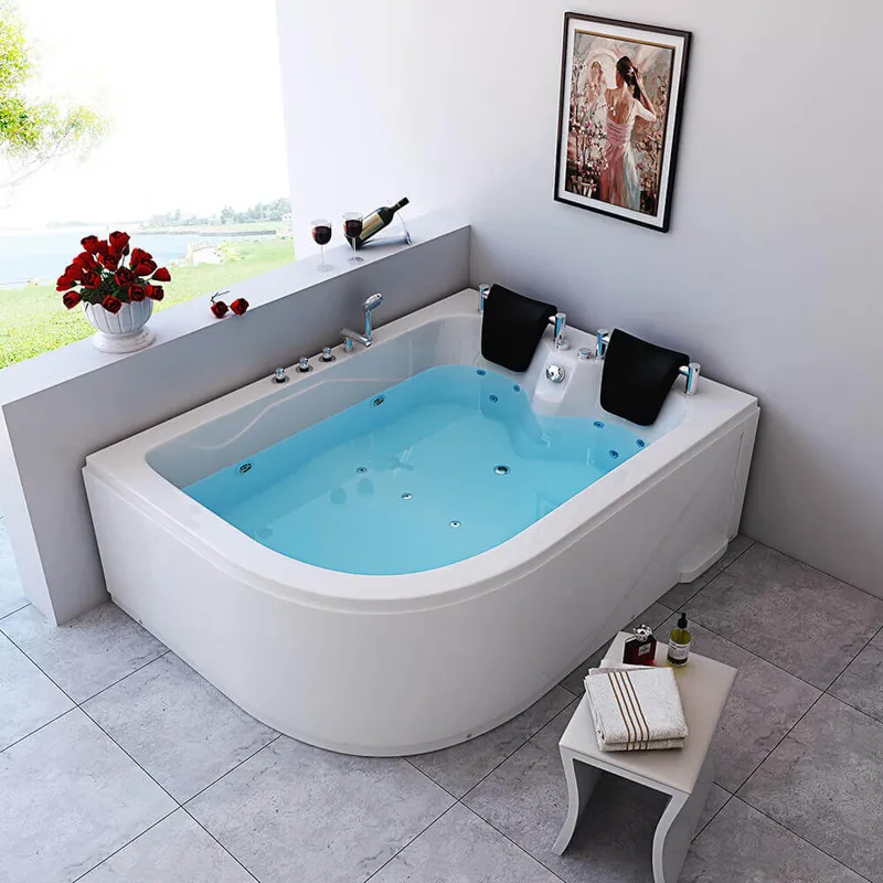 Indoor Whirlpool für 2 Personen BLUE OCEAN XL - 180 x 120 cm Links.