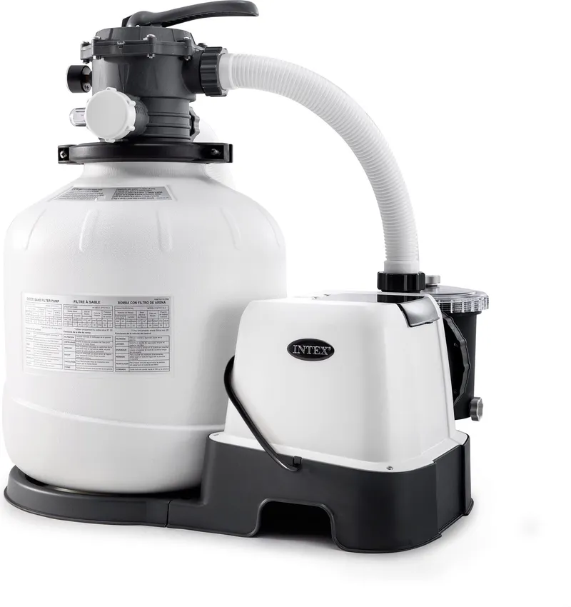 Intex Sandfilteranlage Krystal Clear 8 m³ mit Salzwassersystem - 1 Stk. mit 8.000 l/h Umwälzleistung