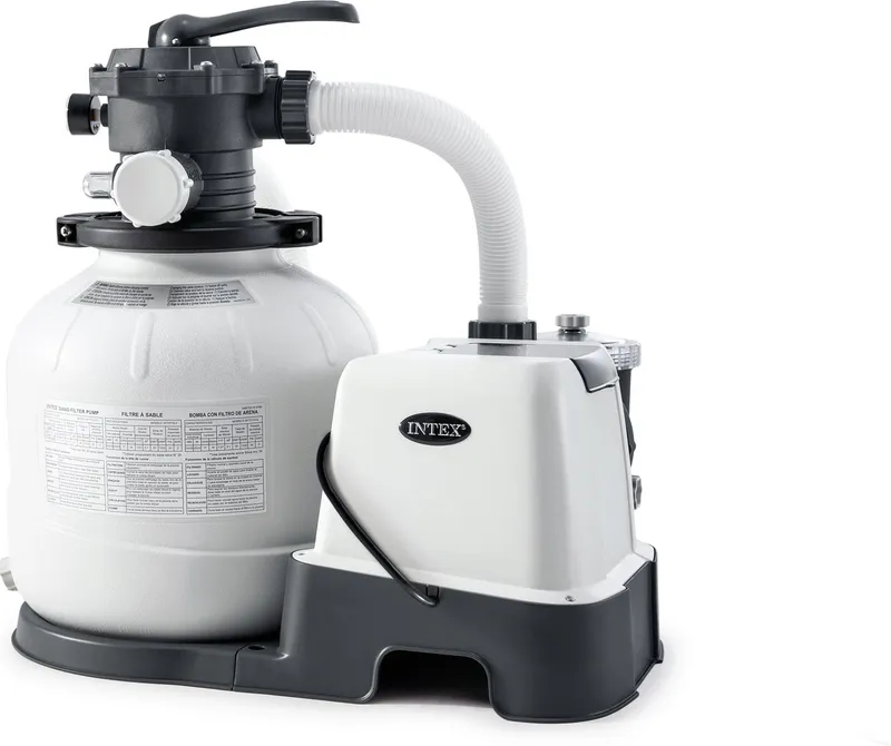 Intex Sandfilteranlage Krystal Clear 6 m³ mit Salzwassersystem - 1 Stk. mit 6.000 l/h Umwälzleistung