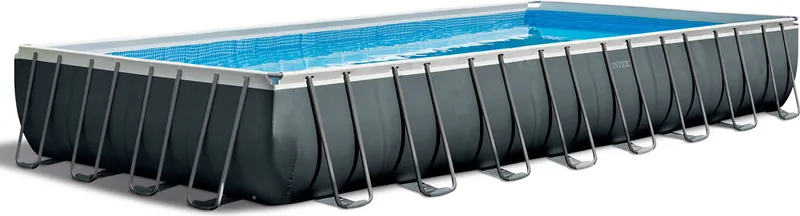Intex Frame Pool Ultra Quadra XTR 975 x 488 x 132 cm - Starter-Set inkl. Salzwassersystem & Premium Zubehör